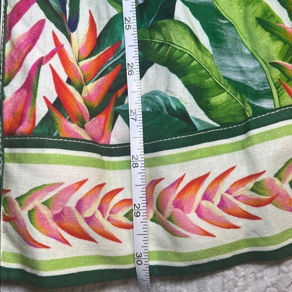 FARM Rio Green Leaf Print mini Dress XS - Picture 13 of 13